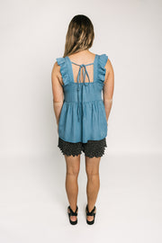 Florence Top | Denim- Was $79 Now $30