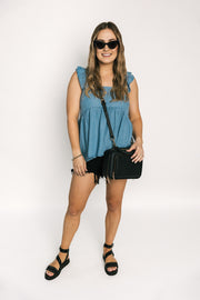 Florence Top | Denim- Was $79 Now $30