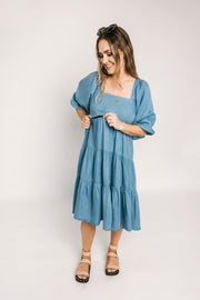Olive Dress | Chambray Denim- Was $169 Now $69
